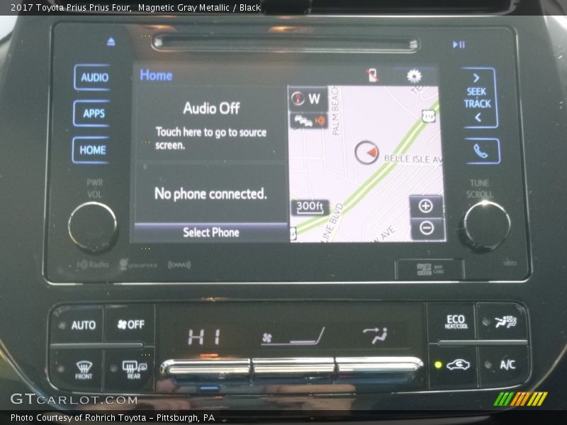Magnetic Gray Metallic / Black 2017 Toyota Prius Prius Four