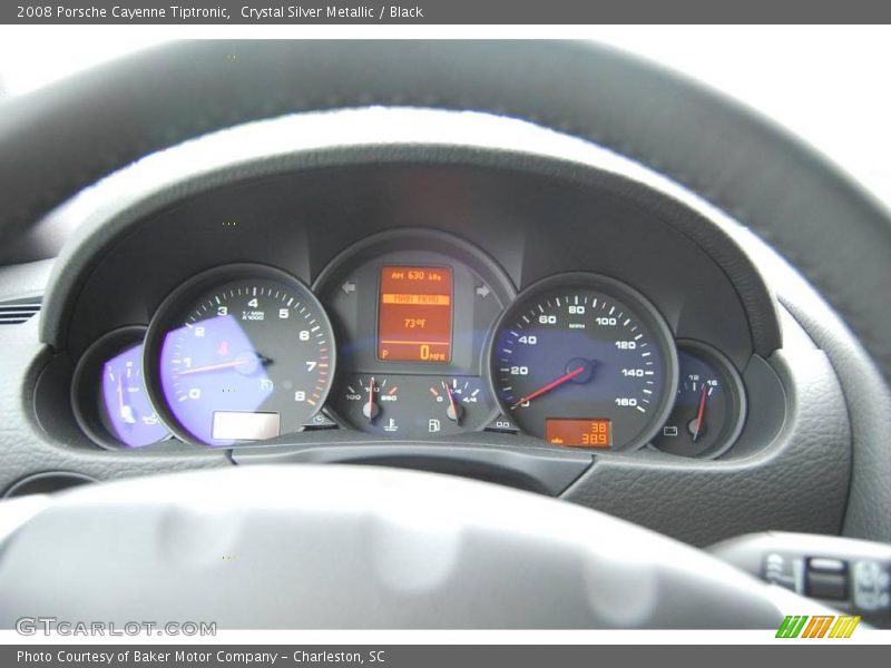 Crystal Silver Metallic / Black 2008 Porsche Cayenne Tiptronic