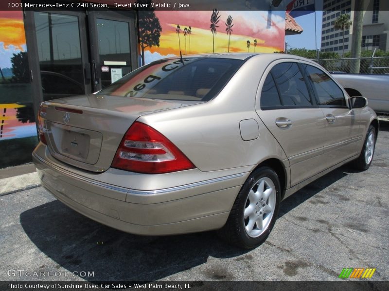 Desert Silver Metallic / Java 2003 Mercedes-Benz C 240 Sedan