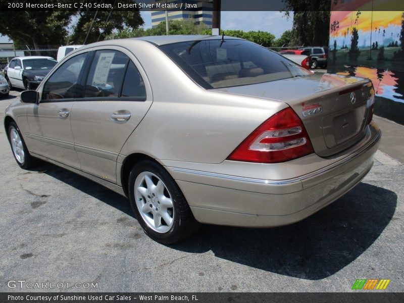 Desert Silver Metallic / Java 2003 Mercedes-Benz C 240 Sedan