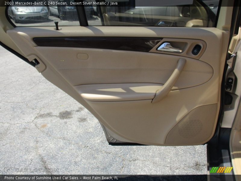 Desert Silver Metallic / Java 2003 Mercedes-Benz C 240 Sedan