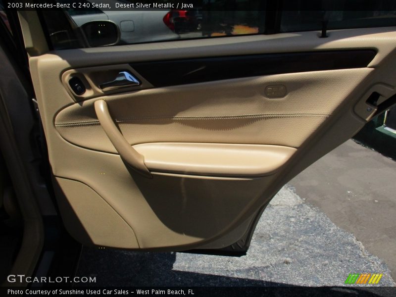 Desert Silver Metallic / Java 2003 Mercedes-Benz C 240 Sedan