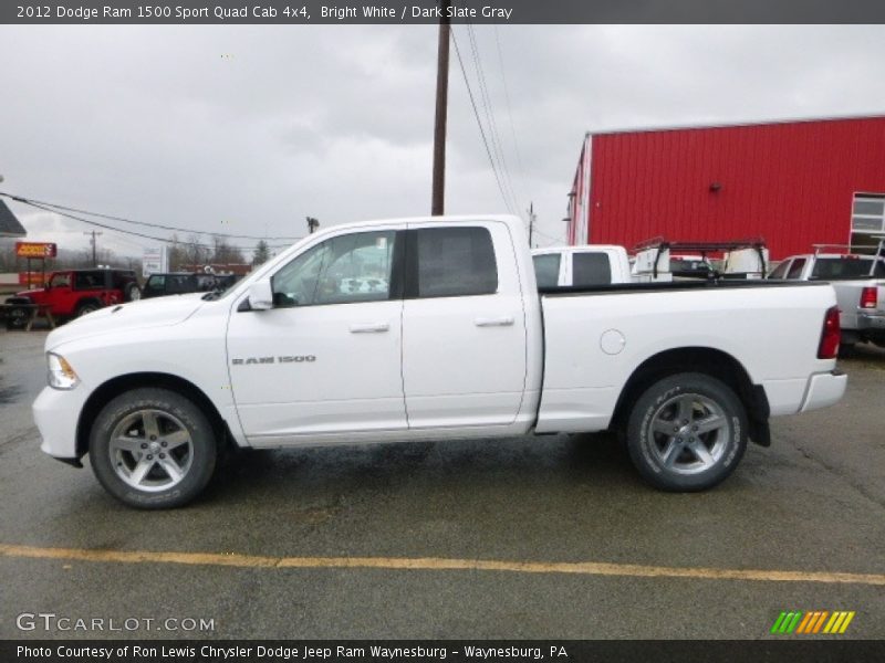 Bright White / Dark Slate Gray 2012 Dodge Ram 1500 Sport Quad Cab 4x4