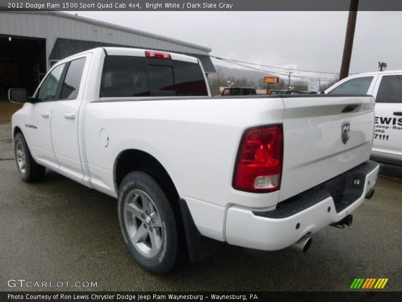 Bright White / Dark Slate Gray 2012 Dodge Ram 1500 Sport Quad Cab 4x4
