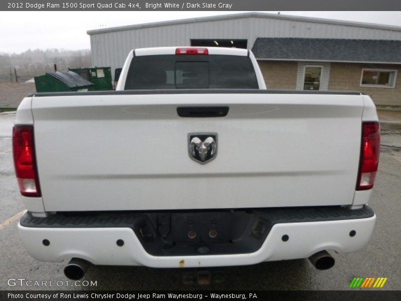 Bright White / Dark Slate Gray 2012 Dodge Ram 1500 Sport Quad Cab 4x4