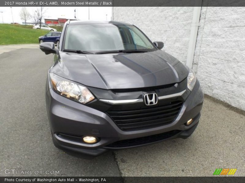 Modern Steel Metallic / Black 2017 Honda HR-V EX-L AWD