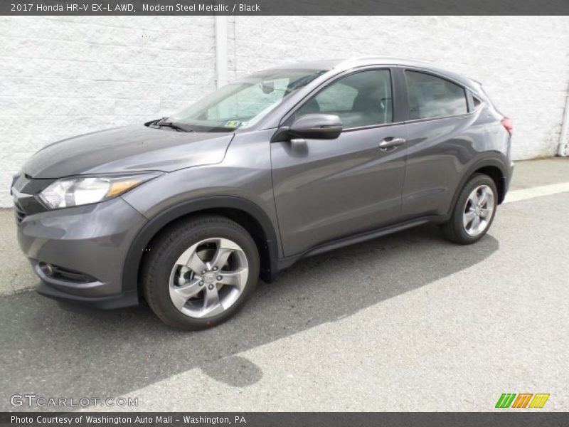 Modern Steel Metallic / Black 2017 Honda HR-V EX-L AWD