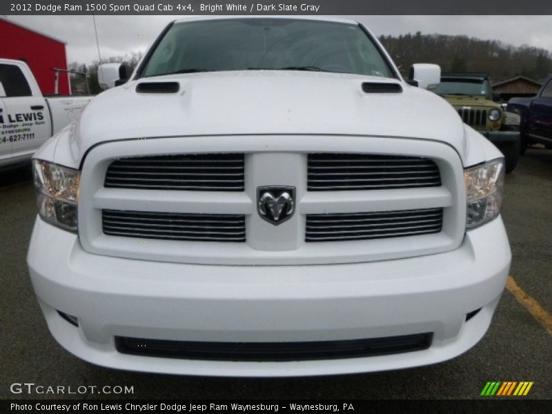 Bright White / Dark Slate Gray 2012 Dodge Ram 1500 Sport Quad Cab 4x4