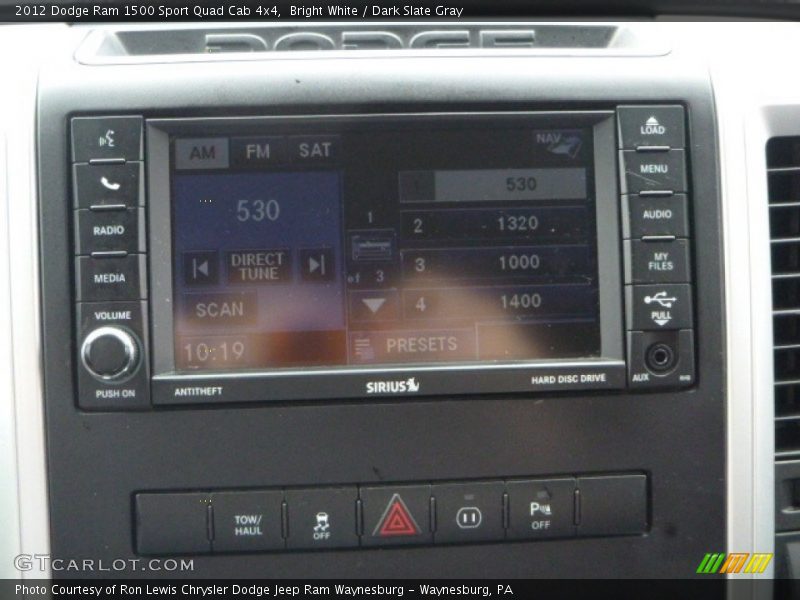 Bright White / Dark Slate Gray 2012 Dodge Ram 1500 Sport Quad Cab 4x4