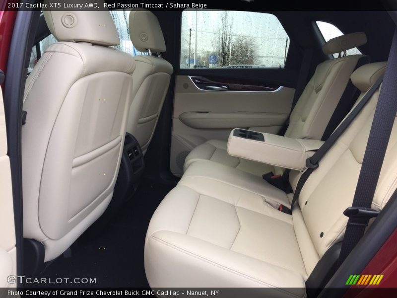 Red Passion Tintcoat / Sahara Beige 2017 Cadillac XT5 Luxury AWD