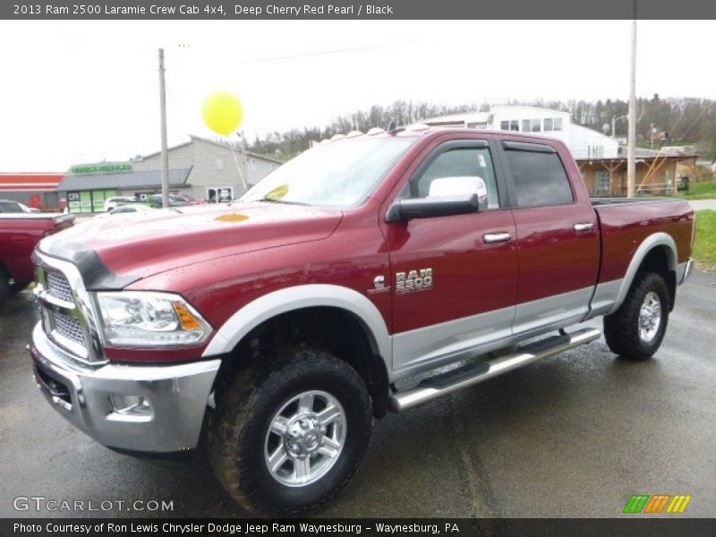 Deep Cherry Red Pearl / Black 2013 Ram 2500 Laramie Crew Cab 4x4