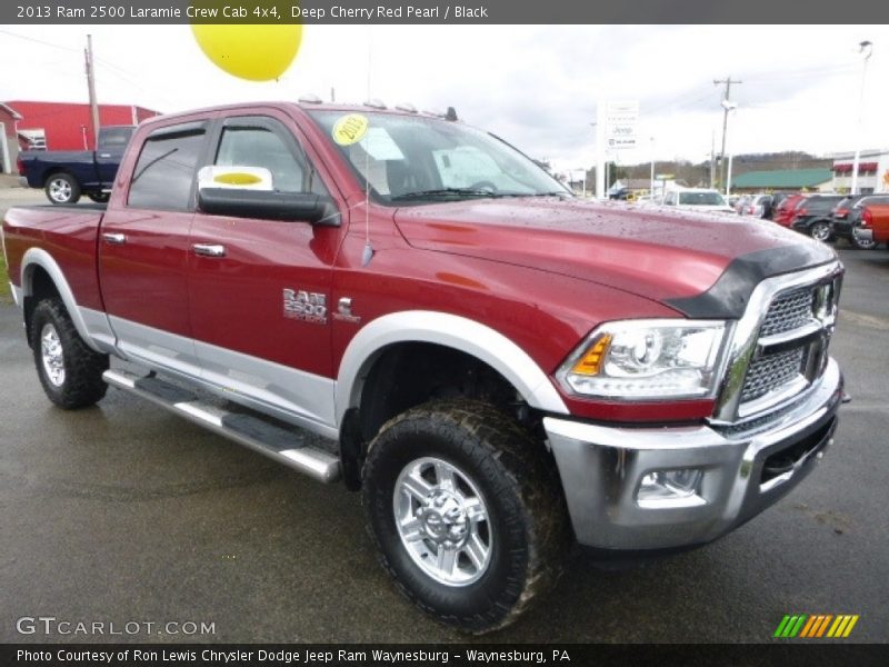 Deep Cherry Red Pearl / Black 2013 Ram 2500 Laramie Crew Cab 4x4