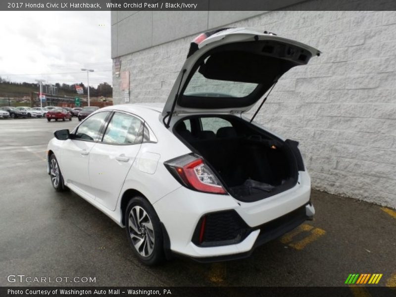 White Orchid Pearl / Black/Ivory 2017 Honda Civic LX Hatchback