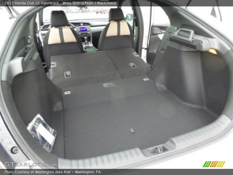 White Orchid Pearl / Black/Ivory 2017 Honda Civic LX Hatchback