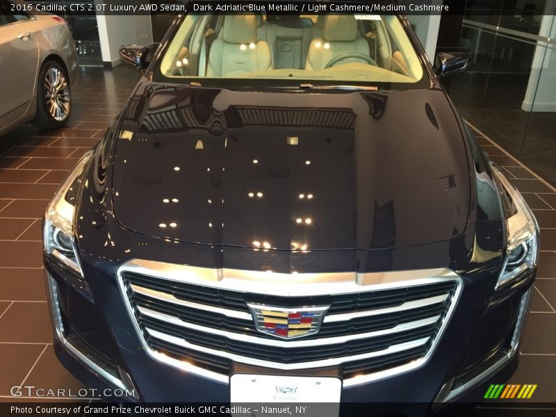 Dark Adriatic Blue Metallic / Light Cashmere/Medium Cashmere 2016 Cadillac CTS 2.0T Luxury AWD Sedan