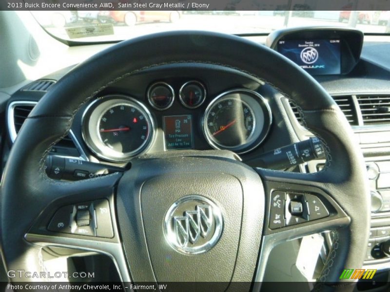 Satin Steel Gray Metallic / Ebony 2013 Buick Encore Convenience AWD