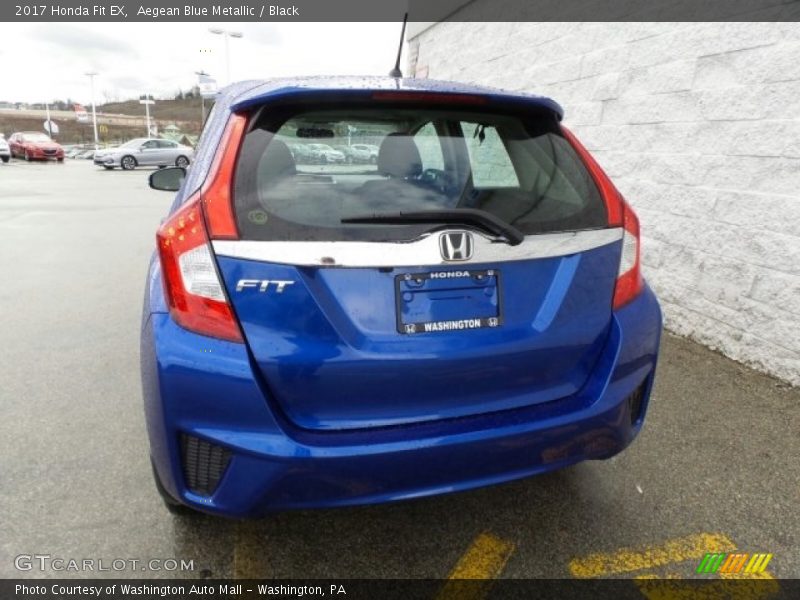 Aegean Blue Metallic / Black 2017 Honda Fit EX