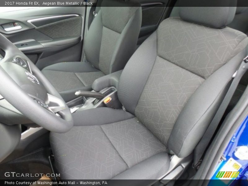 Aegean Blue Metallic / Black 2017 Honda Fit EX