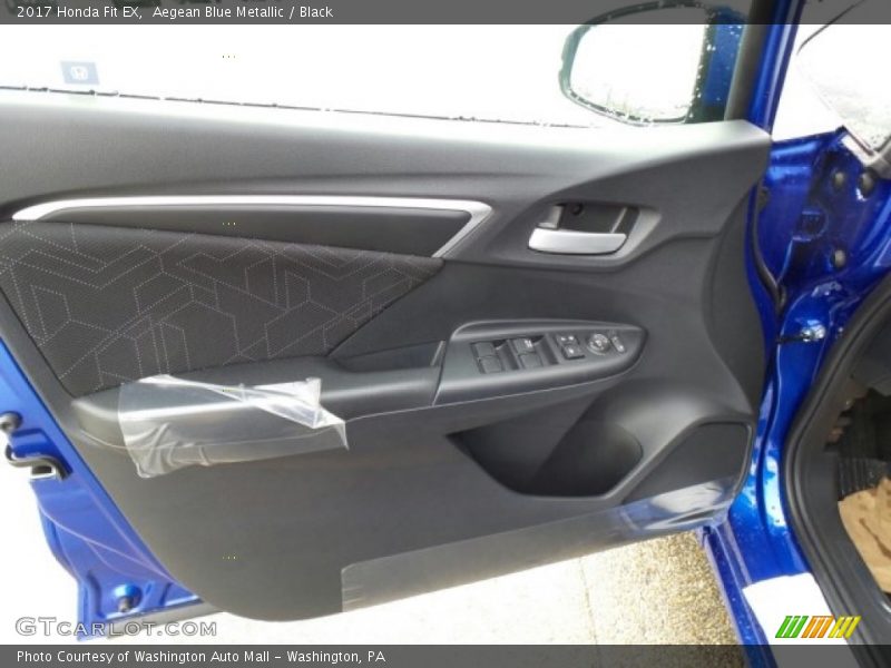 Aegean Blue Metallic / Black 2017 Honda Fit EX