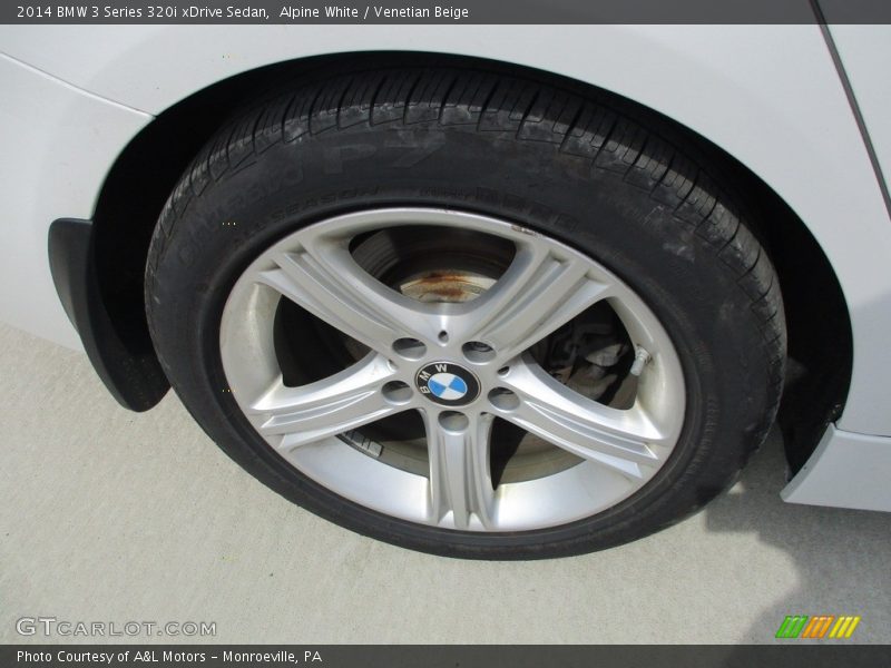 Alpine White / Venetian Beige 2014 BMW 3 Series 320i xDrive Sedan