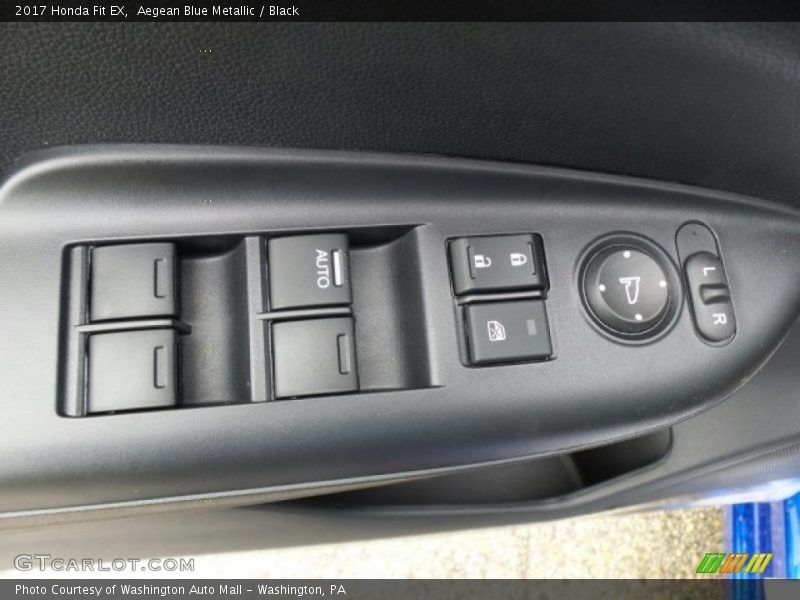 Aegean Blue Metallic / Black 2017 Honda Fit EX