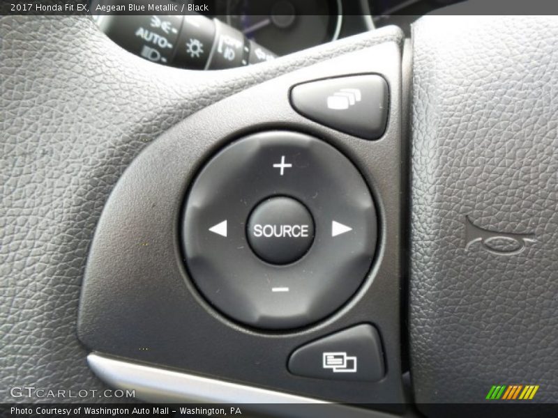 Aegean Blue Metallic / Black 2017 Honda Fit EX