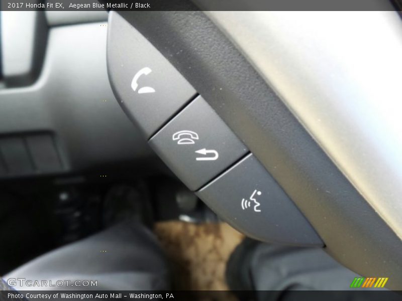Aegean Blue Metallic / Black 2017 Honda Fit EX