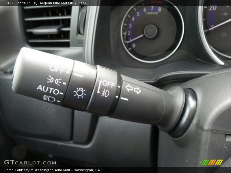 Aegean Blue Metallic / Black 2017 Honda Fit EX
