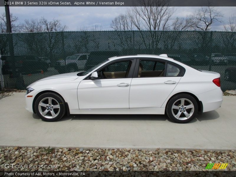 Alpine White / Venetian Beige 2014 BMW 3 Series 320i xDrive Sedan