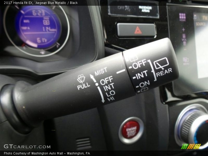 Aegean Blue Metallic / Black 2017 Honda Fit EX