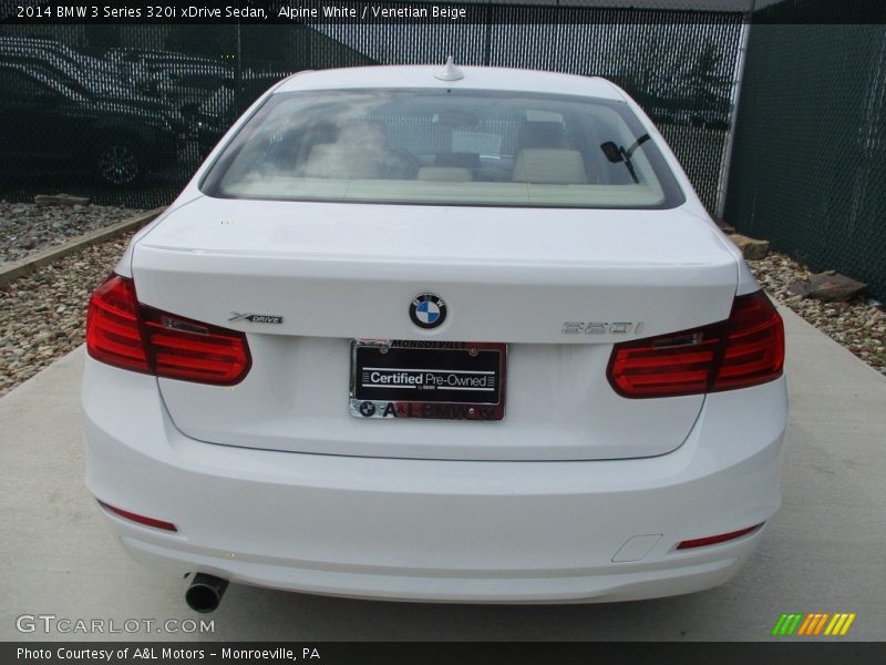 Alpine White / Venetian Beige 2014 BMW 3 Series 320i xDrive Sedan