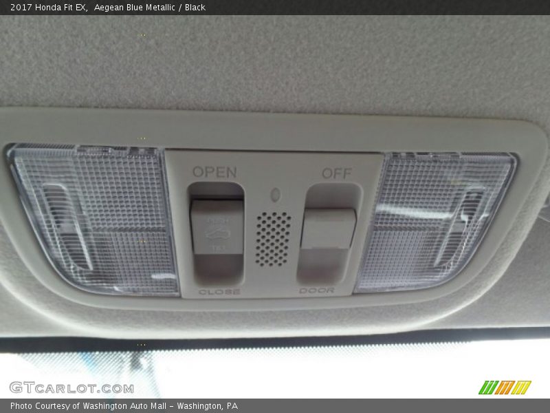Aegean Blue Metallic / Black 2017 Honda Fit EX