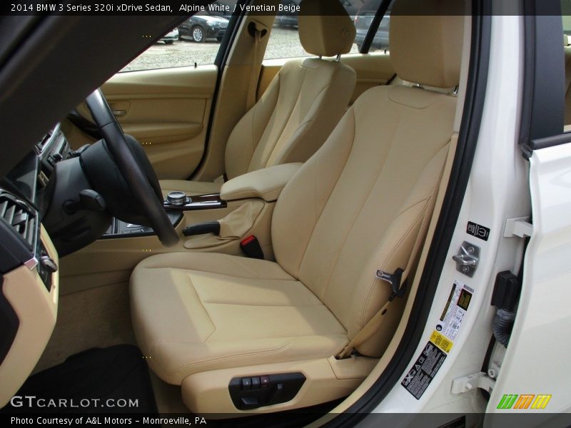 Alpine White / Venetian Beige 2014 BMW 3 Series 320i xDrive Sedan