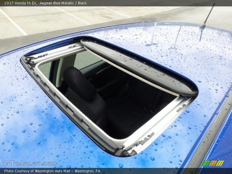 Aegean Blue Metallic / Black 2017 Honda Fit EX