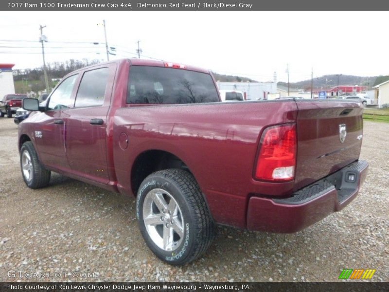 Delmonico Red Pearl / Black/Diesel Gray 2017 Ram 1500 Tradesman Crew Cab 4x4