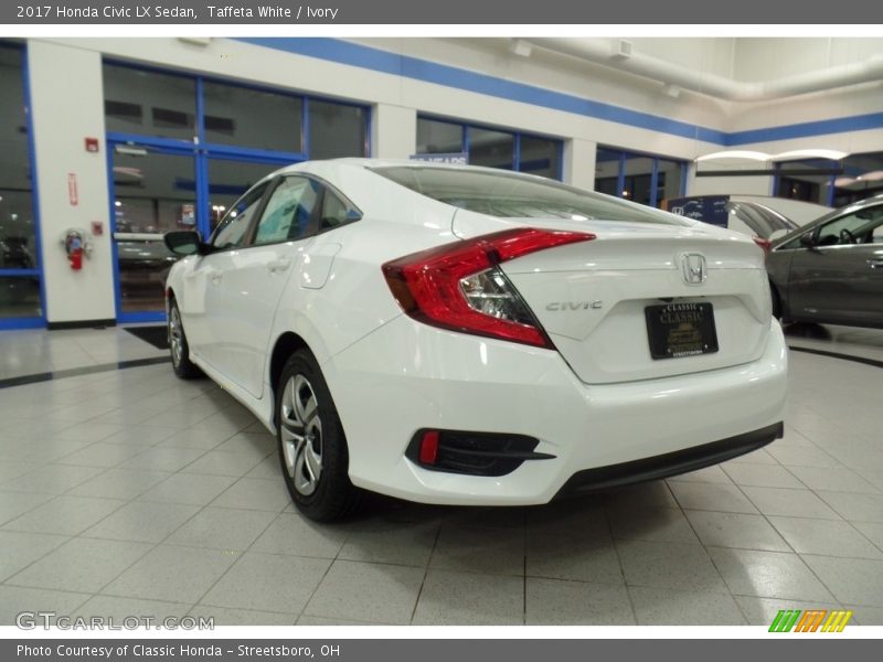 Taffeta White / Ivory 2017 Honda Civic LX Sedan