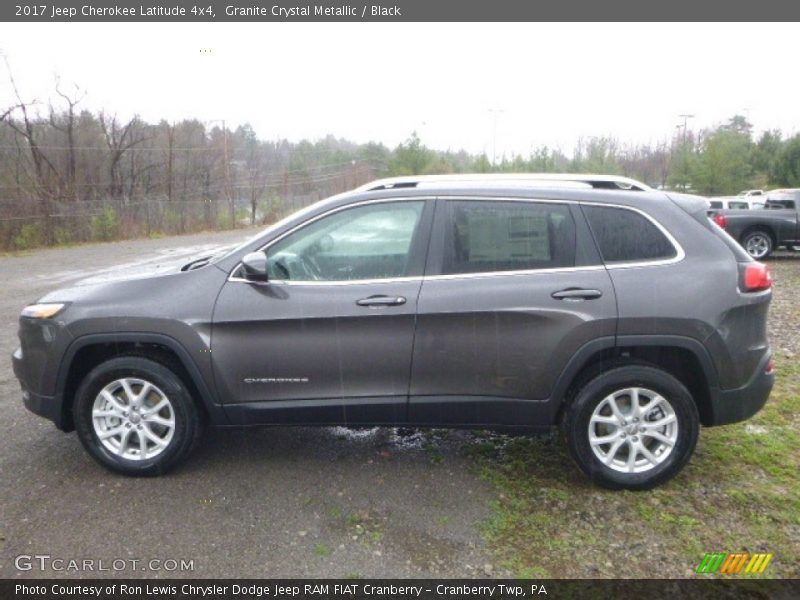 Granite Crystal Metallic / Black 2017 Jeep Cherokee Latitude 4x4