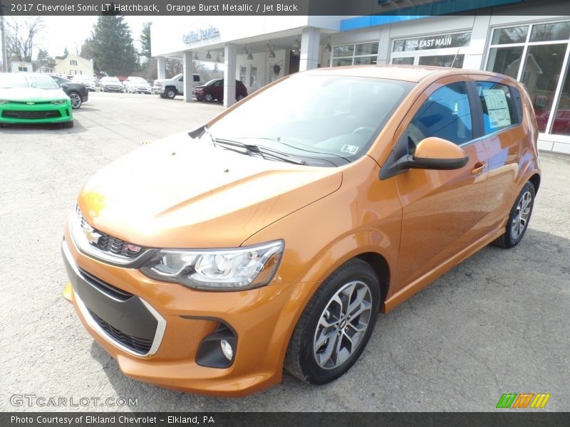 Orange Burst Metallic / Jet Black 2017 Chevrolet Sonic LT Hatchback