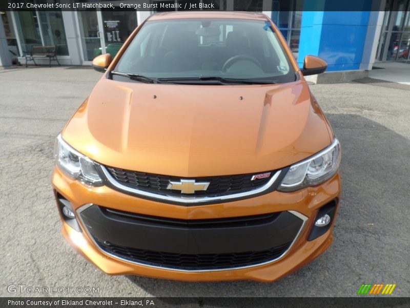 Orange Burst Metallic / Jet Black 2017 Chevrolet Sonic LT Hatchback
