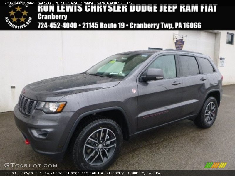 Granite Crystal Metallic / Black 2017 Jeep Grand Cherokee Trailhawk 4x4