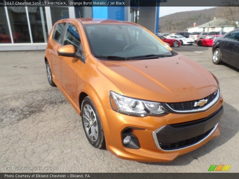 Orange Burst Metallic / Jet Black 2017 Chevrolet Sonic LT Hatchback