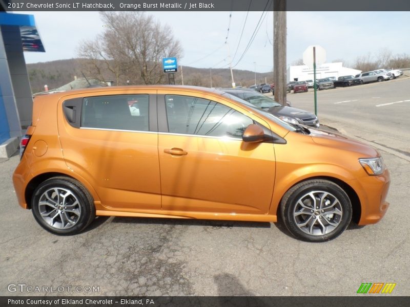 Orange Burst Metallic / Jet Black 2017 Chevrolet Sonic LT Hatchback