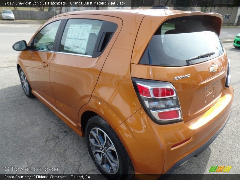 Orange Burst Metallic / Jet Black 2017 Chevrolet Sonic LT Hatchback