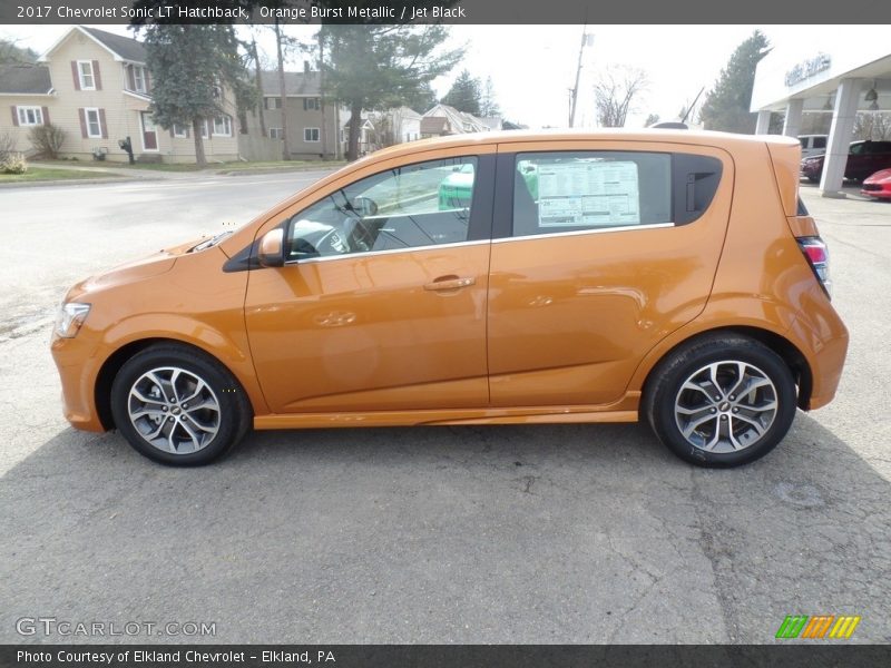 Orange Burst Metallic / Jet Black 2017 Chevrolet Sonic LT Hatchback