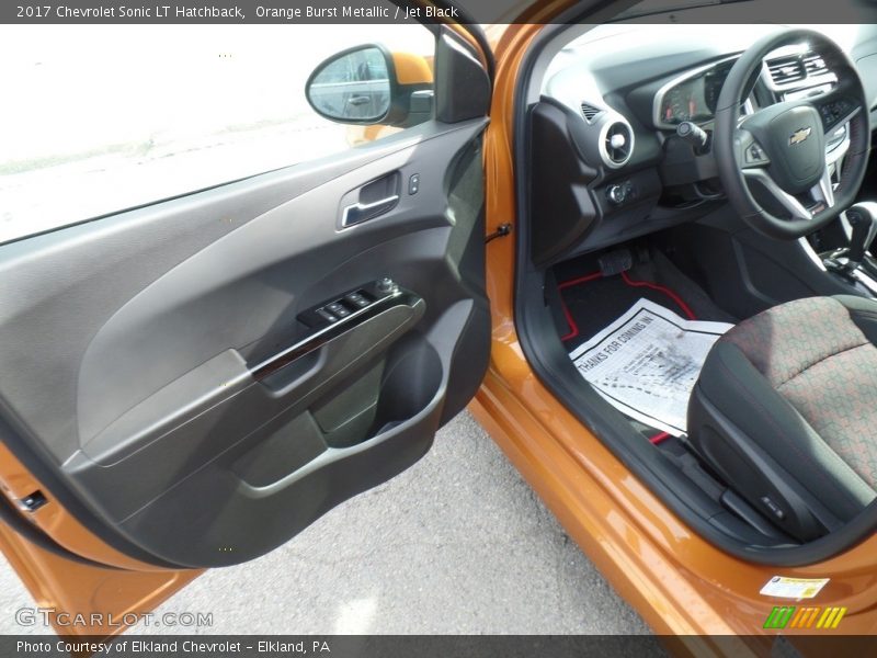 Orange Burst Metallic / Jet Black 2017 Chevrolet Sonic LT Hatchback