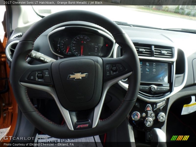 Orange Burst Metallic / Jet Black 2017 Chevrolet Sonic LT Hatchback