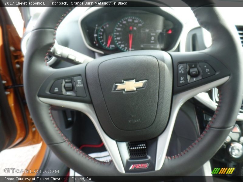 Orange Burst Metallic / Jet Black 2017 Chevrolet Sonic LT Hatchback