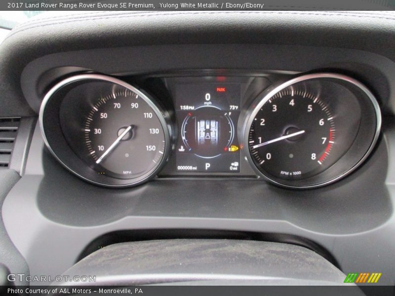 Yulong White Metallic / Ebony/Ebony 2017 Land Rover Range Rover Evoque SE Premium