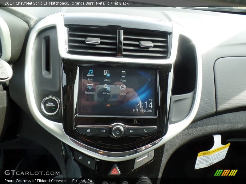 Orange Burst Metallic / Jet Black 2017 Chevrolet Sonic LT Hatchback