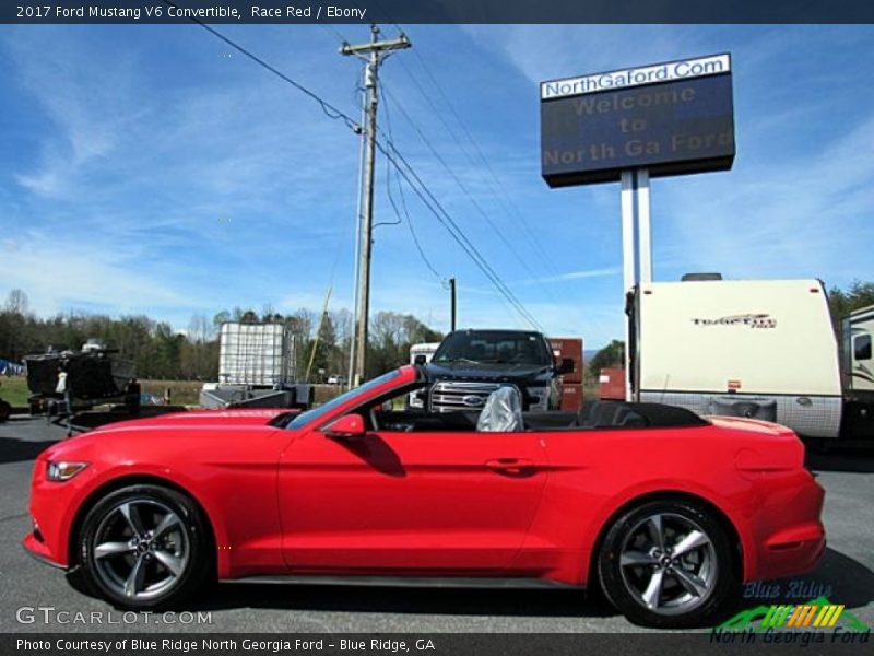 Race Red / Ebony 2017 Ford Mustang V6 Convertible
